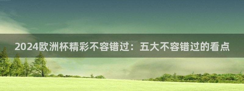 欧洲杯投注官方网站|2024欧洲杯精彩不容错过：五大不容错过的看点