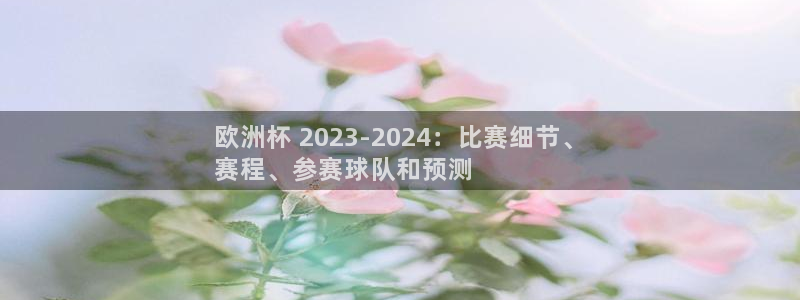 欧洲杯买足球软件有哪些|欧洲杯 2023-2024：比赛细节、
赛程、参赛球队和预测